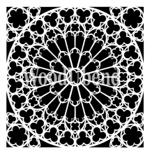 STONE ROSETTE STENCIL